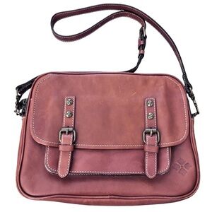 Patricia Nash Leon Messenger Crossbody Leather Bag